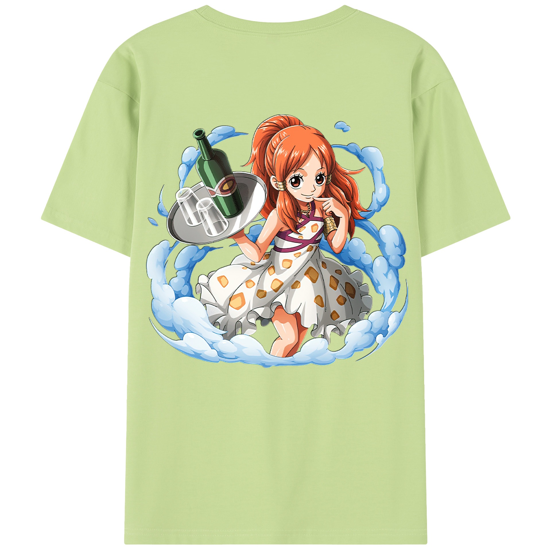 ワンピース ナミ ONE PIECE Nami 綿100％半袖Tシャツ（背面プリント）